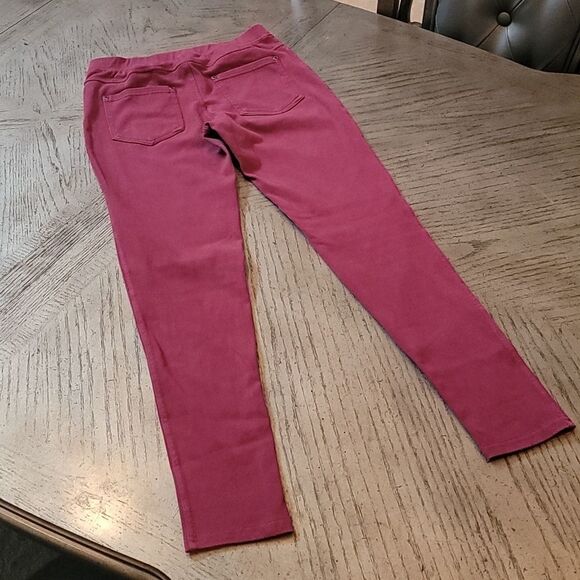 Maroon denim jeggings size S - Picture 8 of 9